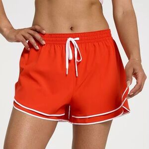 NWT Calia Step Up Shorts High-Rise Activewear Women’s XXL Fresh Red Drawstring